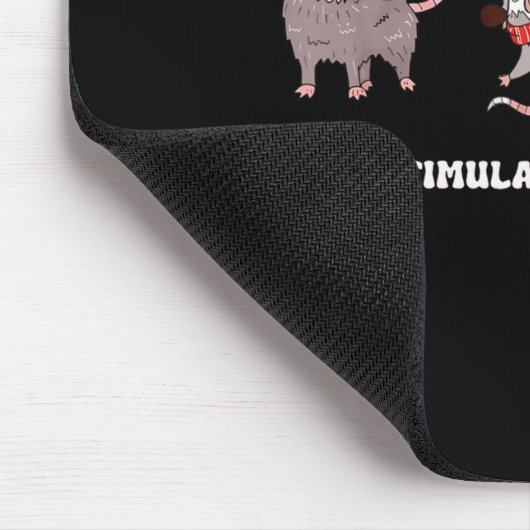 Tapis De Souris Cute Overstimulated But Festive Funny Ssum Ugly Ch (Coin)