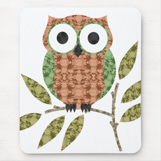 Tapis De Souris Cute Owl Mousepad (Devant)