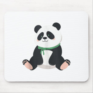 Tapis De Souris Cute Panda Sensibilisation à la santé mentale Écol