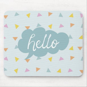 Tapis De Souris Cute Pastel Hello