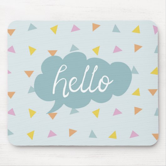 Tapis De Souris Cute Pastel Hello (Devant)