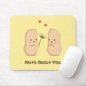 Tapis De Souris Cute Peanuts Nuts Sur Vous Pun Amour Humour (Avec souris)