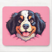 Tapis De Souris Cute Peeking Bernese Mountain Dog Souris Pad (Devant)