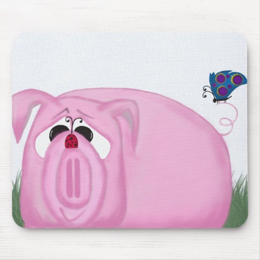 Tapis De Souris Cute Piglet Chumley Et De Beaux Amis (Devant)