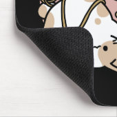 Tapis De Souris Cute Playful Cats Design – Fun Paws and Play Art (Coin)