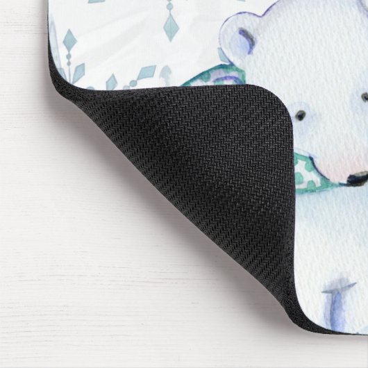 Tapis De Souris Cute Polar Bears (Coin)