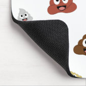 Tapis De Souris Cute Poop emoji funny (Coin)