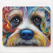 Tapis De Souris Cute Pop Art Terrier (Devant)
