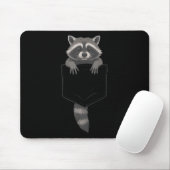 Tapis De Souris Cute Raccoon Cket Drôle Pour Hommes Femmes Enfant (Avec souris)