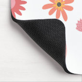 Tapis De Souris Cute Rainbow & Floral Pastel Pattern (Coin)