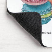 Tapis De Souris Cute Rainbow Macaroons In Watercolor (Coin)