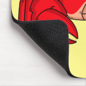 Tapis De Souris Cute red crab cartoon (Coin)