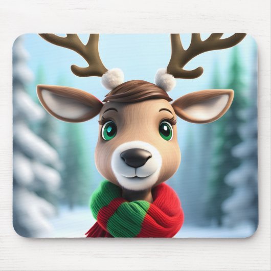 Tapis De Souris Cute Reindeer (Devant)