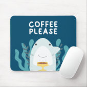 Tapis De Souris Cute requin café (Avec souris)