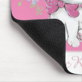 Tapis De Souris Cute rose Kitten et Flowers fille (Coin)