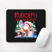 Tapis De Souris Cute Rudolph The Red Nosed Reindeer Christmas Spec (Avec souris)