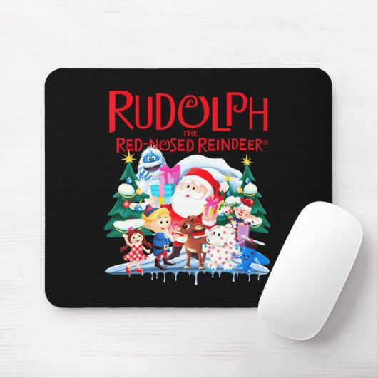 Tapis De Souris Cute Rudolph The Red Nosed Reindeer Christmas Spec (Avec souris)