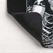 Tapis De Souris Cute Squelette Boire Café Halloween Costume (Coin)