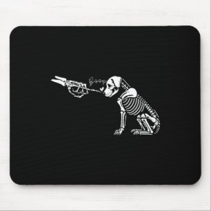 Tapis De Souris Cute Squelette Main Boop Chien Drôle Halloween 1