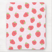 Tapis De Souris Cute Strawberry Pattern – Kawaii Strawberry (Devant)