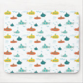 Tapis De Souris Cute Submarine Nautical Deep Sea Fish Kids (Devant)