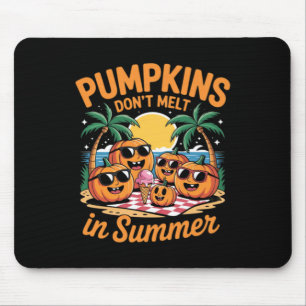Tapis De Souris Cute Summerween Fantôme Drôle de Plage Halloween