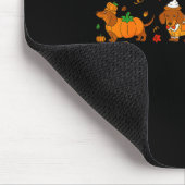 Tapis De Souris Cute Thanksgiving Dachshund Dogs Fall Gobble Prepp (Coin)