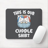Tapis De Souris Cute Unicorn Couple This Is Our Cuddle  (Avec souris)