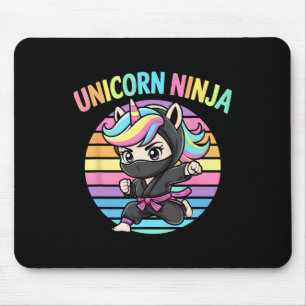 Tapis De Souris Cute Unicorn Ninja Girl Cute Preschool Squad Dread