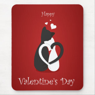 Tapis De Souris Cute Valentine's Day Chats Amour