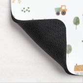 Tapis De Souris Cute Watercolor Farm Pattern (Coin)