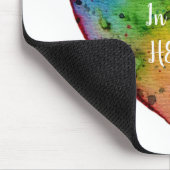 Tapis De Souris Cute Watercolor Rainbow (Coin)