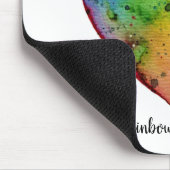 Tapis De Souris Cute Watercolor Rainbow (Coin)