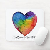 Tapis De Souris Cute Watercolor Rainbow (Avec souris)