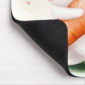 Tapis De Souris Cute Watercolor Spring Bunny Carrot (Coin)