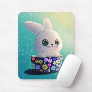 Tapis De Souris Cute Wildlife Of Spring Guardian: Bunny in Bloom