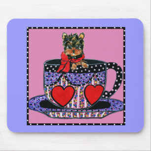 Tapis De Souris Cute Yorkie Poo