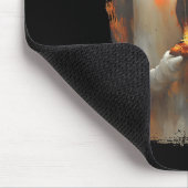 Tapis De Souris Cute Zza Ghost Eating Zza Funny Halloween Food Lov (Coin)