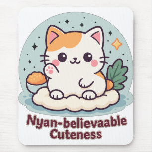Tapis De Souris Cutesse Nyan crédible - Cute Kawaii Cat