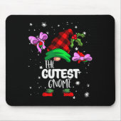 Tapis De Souris Cutest Gnome Red Buffalo Plaid Matching Family Chr (Devant)