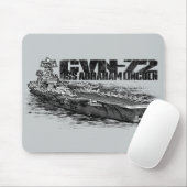 Tapis De Souris CVN-72 Abraham Lincoln Mousepad (Avec souris)