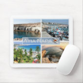 Tapis De Souris CY Chypre - Ayia Napa - Port des grottes - (Avec souris)
