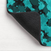 Tapis de souris cyan de camouflage (Coin)