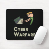 Tapis De Souris Cyber guerre (Avec souris)