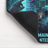 Tapis De Souris Cyber Hacker Vibes – Mouse Pad🖤 (Coin)