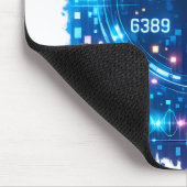 Tapis De Souris Cyber HUD Interface Mousepad – Futuristic Tech  (Coin)