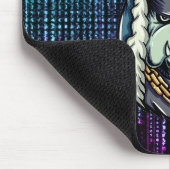 Tapis De Souris Cyberpunk Bulldog Neon Mouse Pad (Coin)