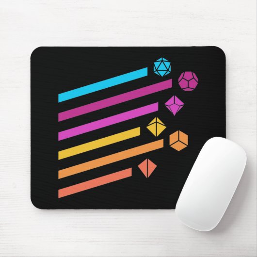 Tapis De Souris Cyberpunk Dice Ray Tabletop RPG (Avec souris)