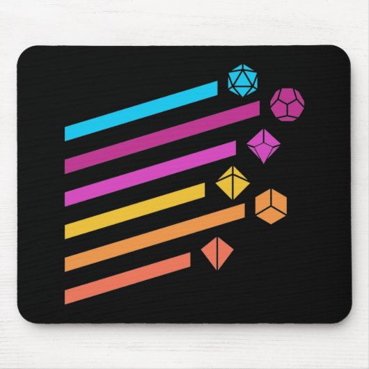 Tapis De Souris Cyberpunk Dice Ray Tabletop RPG (Devant)