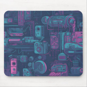Tapis De Souris Cyberpunk motif transparent